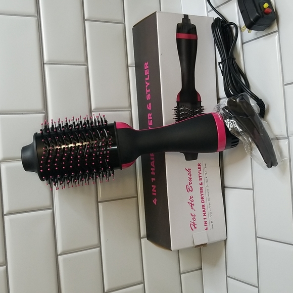 ROUUO Other - 4 in 1 Hot Air Brush,  Style Volumizer with Enhanced Titanium Barrel PLUS